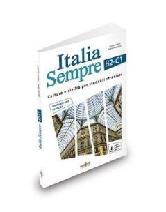 Italia sempre B2-C1 podręcznik + online. Autor:   Praca zbiorowa. Multiszop.pl Okładka książki Italia sempre B2-C1 podręcznik + online