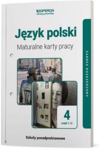 Okładka książki J. polski LO 4 Maturalne karty pracy ZR Linia I