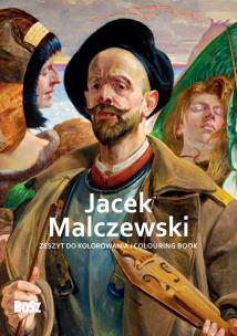 Jacek Malczewski. Zeszyt do kolorowania. Autor: Niemiec-Szywała Edyta. Multiszop.pl Okładka książki Jacek Malczewski. Zeszyt do kolorowania