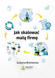 Jak skalować małą firmę. Autor: Broniecka Justyna. Multiszop.pl Okładka książki Jak skalować małą firmę
