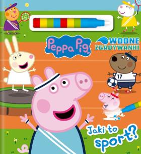 Okładka książki Jaki to sport? Świnka Peppa. Wodne Zgadywanki