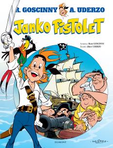 Janko Pistolet. Autor: René Goscinny, Albert Uderzo, Marek Puszczewicz. Multiszop.pl Okładka książki Janko Pistolet