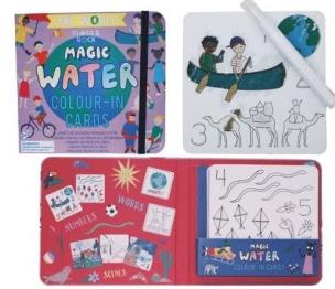Opakowanie Jeden Świat Kolorowanka Wodna z Pisakiem 10 kart