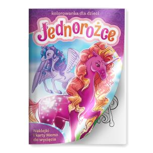 Okładka książki Jednorożce. Kolorowanka dla dzieci