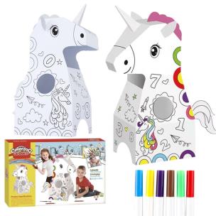 Opakowanie Jednorożec kartonowy do malowania