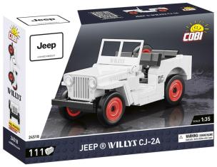 Jeep Willys CJ-2A biały. Wydawca: Cobi. Multiszop.pl Opakowanie Jeep Willys CJ-2A biały