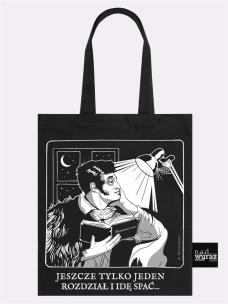 Opakowanie Jeszcze tylko jeden rozdział Mickiewicz Torba na książki bawełniana czarna
