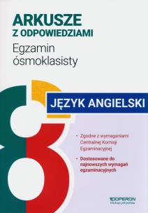 Okładka książki Język angielski Arkusze Egzamin ósmoklasisty 2024