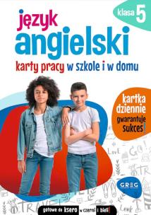 Okładka książki Język angielski. Karty pracy w szkole i w domu. Klasa 5