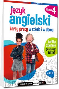 Okładka książki Język angielski Karty pracy w szkole i w domu SP 4