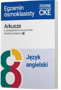 Okładka książki Język angielski SP 8 Arkusze Egzamin ósmoklasisty