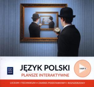 Okładka książki Język polski Plansze interaktywne Część 2.Zakres podstawowy i rozszerzony