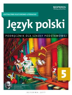 Okładka książki Język polski SP 5 Kształ. kulturowo..Podr. OPERON