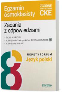 Język polski SP 8 Repetytorium Egzamin 8 kl. Autor:   Praca zbiorowa. Multiszop.pl Okładka książki Język polski SP 8 Repetytorium Egzamin 8 kl