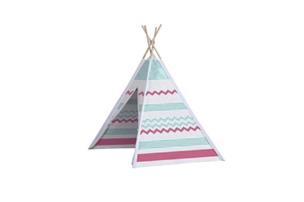 Opakowanie John Namiot drewniany tipi niebiesko - czerwony