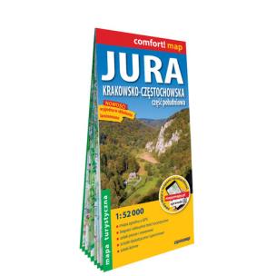 Okładka książki Jura Krakowsko-Częstochowska. Część południowa; aminowana mapa turystyczna 1:52 000
