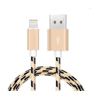 Opakowanie Kabel ładowarka IPHONE lighting złoty