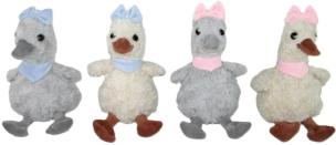 Opakowanie Kaczka z chustką i kokardą 35cm MIX