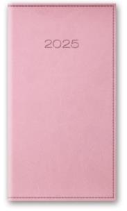 Okładka książki KAL 2025 A6 TYGODNIOWY OPRAWA VIVELLA - Pudrowy róż