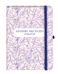 Okładka książki Kal Naucz 2024/2025 A5 TDW kwiatowy
