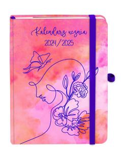 Okładka książki Kal Ucznia 2024/2025 B6 TNS dziewczyna