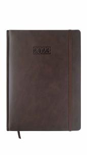 Opakowanie Kalenadrz 2023 lux elegance z gumką A4 dzienny coffee V5