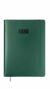 Opakowanie Kalenadrz 2023 lux elegance z gumką A4 dzienny green V6