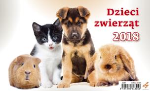 Opakowanie Kalendarz 2018 biurkowy dzieci zwierząt