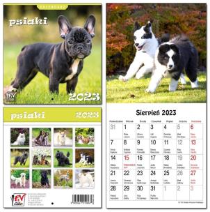 Opakowanie Kalendarz 2023 13 Plansz 16x16cm Psiaki
