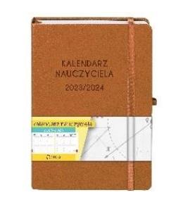 Okładka książki Kalendarz 2023/2024 A5 nauczyciela TDW brązowy