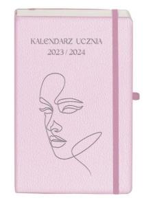 Okładka książki Kalendarz 2023/2024 A5 ucznia TNS jasnoróżowy