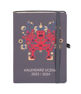 Okładka książki Kalendarz 2023/2024 B6 ucznia TNS robot