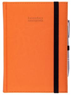 Opakowanie Kalendarz 2023/2024 nauczyciela Nebraska z gumką POMARAŃCZ