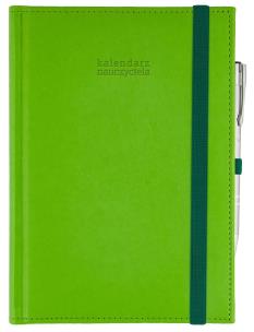 Opakowanie Kalendarz 2023/2024 nauczyciela Nebraska z gumką SELEDYN