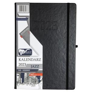 Opakowanie Kalendarz 2023 A4 Jazz dzienny czarny
