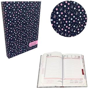 Opakowanie Kalendarz 2023 A5 dzienny soft touch Stokrotki