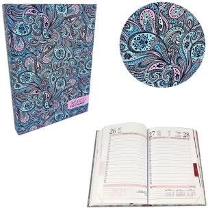 Opakowanie Kalendarz 2023 A5 dzienny soft touch Turkus