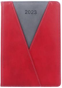 Opakowanie Kalendarz 2023 A5 dzienny Volta czerwony