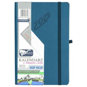 Opakowanie Kalendarz 2023 A5 tyg. Hip hop atramentowy ELEFANT