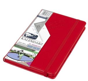 Opakowanie Kalendarz 2023 A5 tyg. Hip hop czerwony ELEFANT