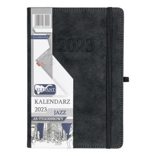 Opakowanie Kalendarz 2023 A5 tyg. Jazz grafitowy