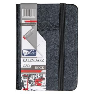 Opakowanie Kalendarz 2023 A7 tyg. Rock grafitowy ELEFANT