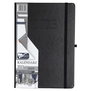 Opakowanie Kalendarz 2023 B5 tyg. Jazz czarny ELEFANT