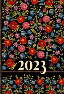 Opakowanie Kalendarz 2023 B6 dzienny soft wyszywanka