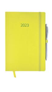 Opakowanie Kalendarz 2023 flex z gumką A5 tygodniowy neon V5