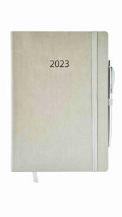 Opakowanie Kalendarz 2023 flex z gumką A5 tygodniowy szary V6