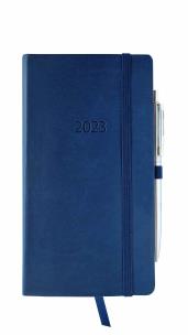 Opakowanie Kalendarz 2023 flex z gumką Dl tygodniowy garnatowy V2