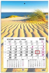 Opakowanie Kalendarz 2023 jednodzielny głowka płaska Bałtyk