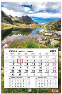 Opakowanie Kalendarz 2023 jednodzielny głowka płaska Tatry