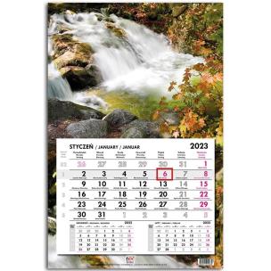 Opakowanie Kalendarz 2023 jednodzielny główka płaska Woda